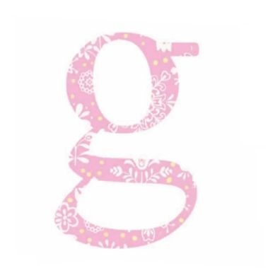 Lilipinso Sticker rosa Buchstabe g