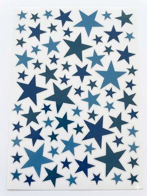 Lilipinso Wandsticker Basics gemischte Sterne, Farbe: deep ocean