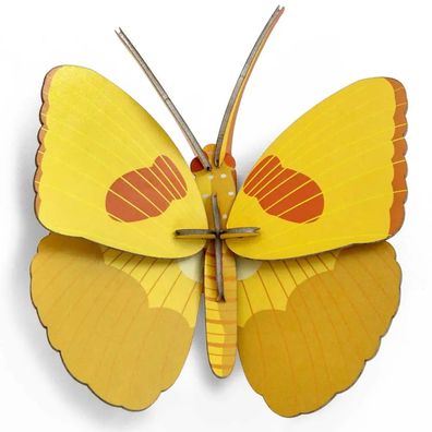 studio ROOF 3D Schmetterling gelb Pappe Deko 15x14 cm