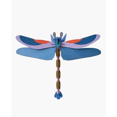 studio ROOF 3D Libelle blau Pappe Bastel-Deko 46cm