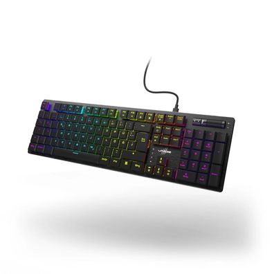 uRage Exodus 910 Low Profile Gaming Tastatur QWERTZ DE Schwarz (00217834)