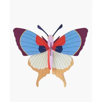 studio ROOF 3D Schmetterling blau Pappe