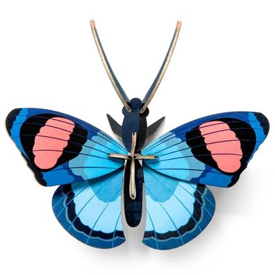 studio ROOF 3D Schmetterling blau Pappe Deko