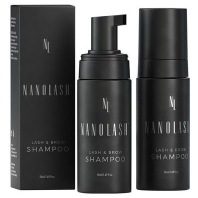 Nanolash Sanftes Wimpern- und Brauenshampoo, 50 ml - Intensive Pflege und Reinig
