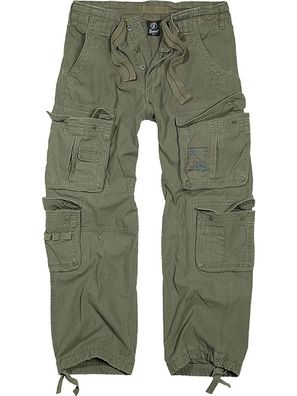 Brandit Hose Pure Vintage Trouser in Olive