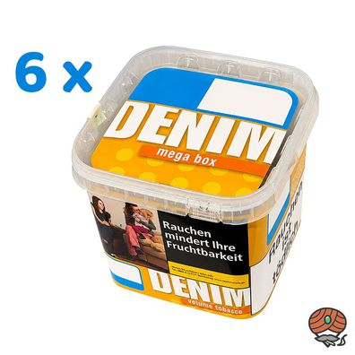 Denim Volumentabak Mega Box 6x 210g Eimer