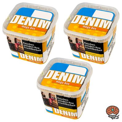 Denim Volumentabak Mega Box 3x 210g Eimer