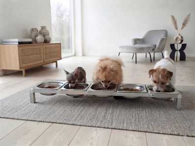 Futterbar Fressnapf Futternapf Katzen Hunde Hundebar Katzenbar Napfständer Napf