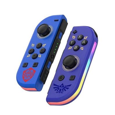 Joypad (L/R) kompatibel mit Switch, Gamepad Controller mit LED/Turbo/Wake-up/Screensh