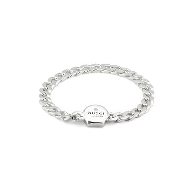 Gucci – YBA779173001 – Markenarmband aus Sterlingsilber mit Gucci Markenzeichen-Anhän