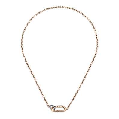 Gucci - YBB786671002 – Link to Love-Kettenhalskette aus Rosé- und Weißgold