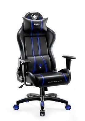 Diablo X-One 2.0 Gaming Stuhl Bürostuhl Schreibtischstuhl Blau, Größe Normal