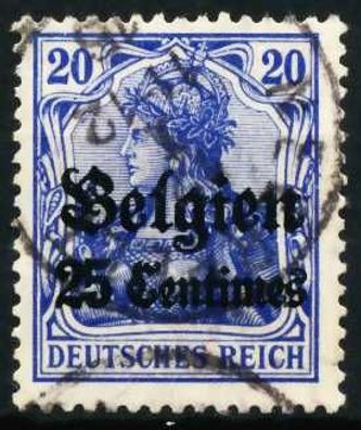 BES 1WK LP Belgien Nr 4I gestempelt X629B52