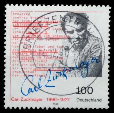 BRD 1996 Nr 1893 zentrisch gestempelt X72EABE