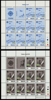 MALTA BLOCK Kleinbogen Nr 794KB-795KB postfrisch S5612F2