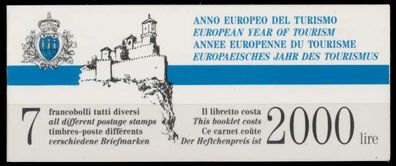 SAN MARINO Markenheftchen Nr MH 2 postfrisch S00F43A