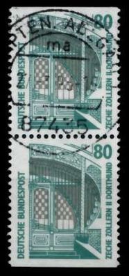 BRD BUND Zusammendruck Nr 1342C + 1342D zentrisch gestempelt X8A7512