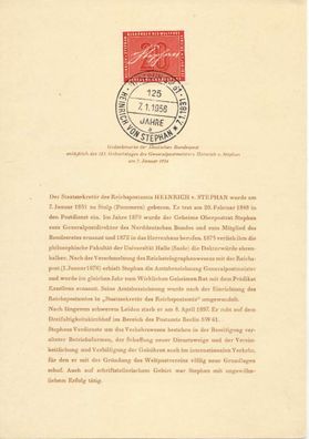 BRD BERLIN Nr 227 ETB1 Ersttagsblatt X92FC62