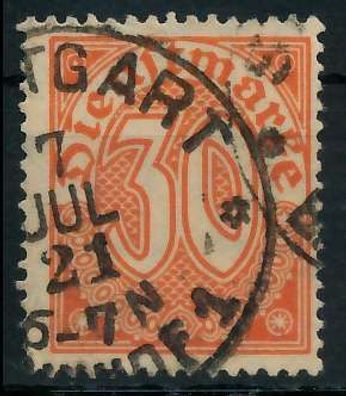 Deutsches REICH Dienstmarken 1920 Nr 27 gestempelt X939FBE