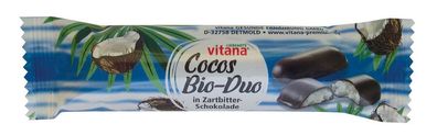 6x Vitana Kokosriegel in Zartbitterschokolade (24%) 40g