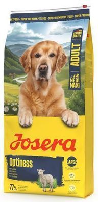 Josera Optiness 12,5kg Hunde Trockenfutter Ohne Mais Geflugel Lamm Grosere Krokett