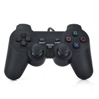 Kabelgebundener Controller für PS1/PS2 - Schwarz