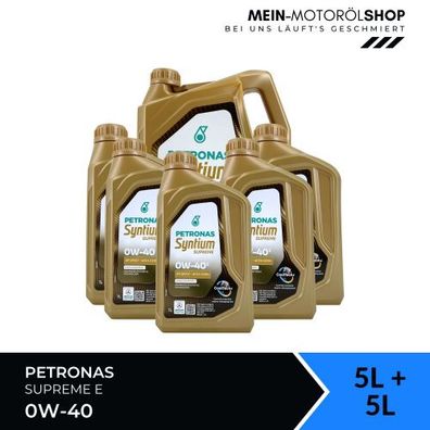 Petronas Syntium Supreme E 0W-40 5 + 5 Liter