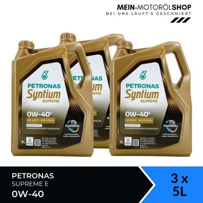 Petronas Syntium Supreme E 0W-40 3x5 Liter