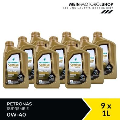Petronas Syntium Supreme E 0W-40 9x1 Liter