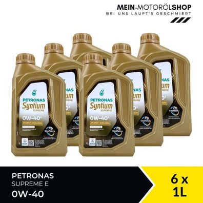 Petronas Syntium Supreme E 0W-40 6x1 Liter