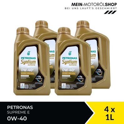 Petronas Syntium Supreme E 0W-40 4x1 Liter