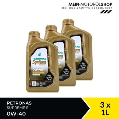Petronas Syntium Supreme E 0W-40 3x1 Liter
