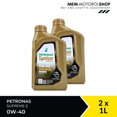 Petronas Syntium Supreme E 0W-40 2x1 Liter