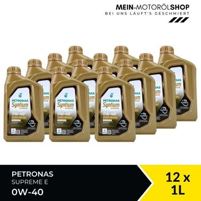 Petronas Syntium Supreme E 0W-40 12x1 Liter