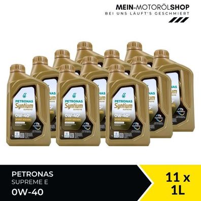 Petronas Syntium Supreme E 0W-40 11x1 Liter