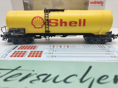 Märklin H0 4756 Mineralöl-Kesselwagen "SHELL" / NEM / Privat, DB / OVP weiß