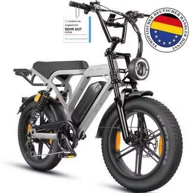 E-Bike Mountainbike Cityrad E-Fahrrad 20” x 4.0” Damen u. Herren Pedelec 720Wh 108KM