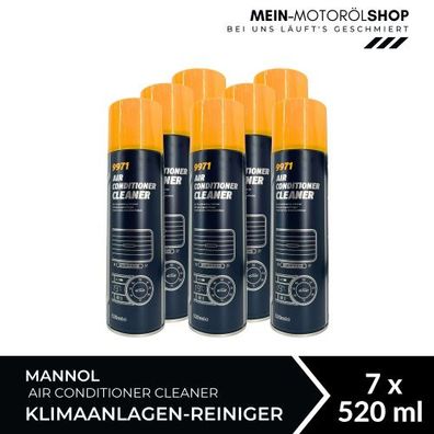 Mannol Air Conditioner Cleaner Klimaanlagen-Reiniger 7x520 ML