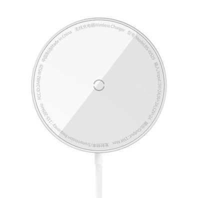 Baseus Simple Mini3 Induktionsladegeraet 15W Silber