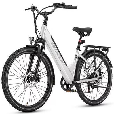 E-Bike Cityrad 26 Zoll City-E-Bike für Damen und Herren, 522 Wh, 120 km, 45 Nm