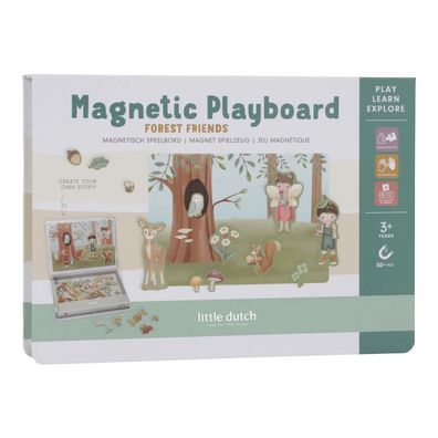 Little Dutch Steckpuzzle, Magnetpuzzle - Forest Friends, Mehrfarbig