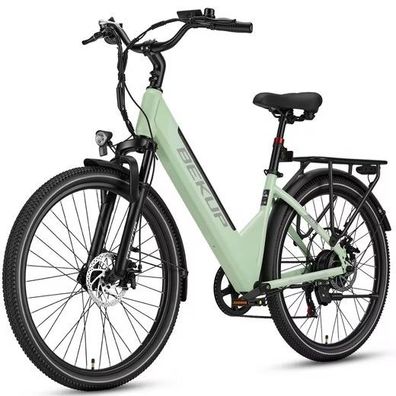 E-Bike Cityrad 26 Zoll City-E-Bike für Damen und Herren, 522 Wh, 120 km, 45 Nm