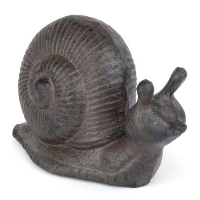 Moritz Schnecke Deko Figur Gusseisen braun H 7 cm Gartenfigur Gartendeko Tierfigur Sp