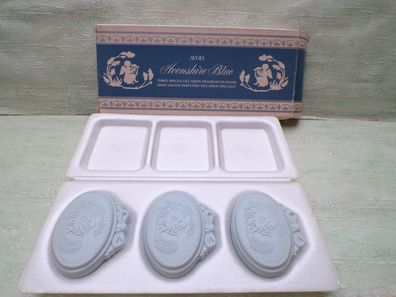 ALT Vintage Avonshire geprägte Seifen Engel mit Harfe 3x50g