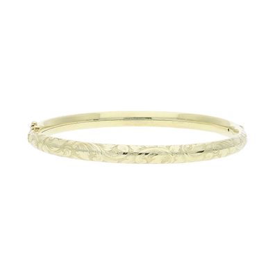 Armreif Gold 585 strukturiert matt und glanz 25326651 Secondhand, getragen, wie neu