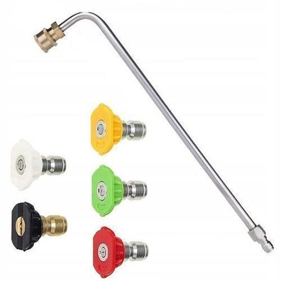 Rosfix Set Spritzdüsen 0–60° + Lanze 1/4" 34cm 90° | 250 bar, 60°C