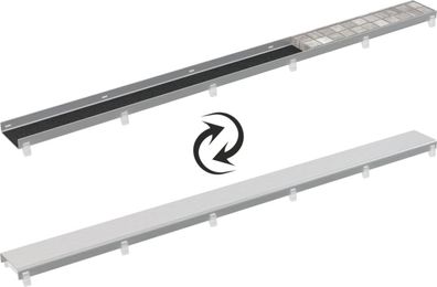 Alcadrain DOUBLE-550M Beidseitiger Rost für Fliesenverlegung 550M