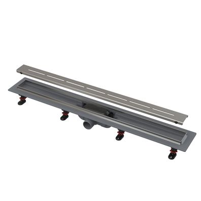 Alcadrain APZ18 Simple Duschrinne mit Rand aus Edelstahl für perforierten Rost 850mm