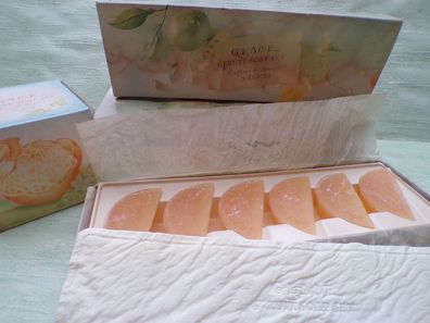 ALT Vintage Avon Glace Fruit Soap Set glasierte kandierte Früchte Apfelsinen Orangen