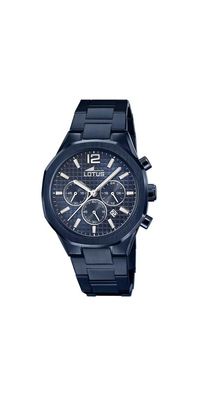 Lotus Chronograph Herrenuhr Blau Edelstahl 18848/1